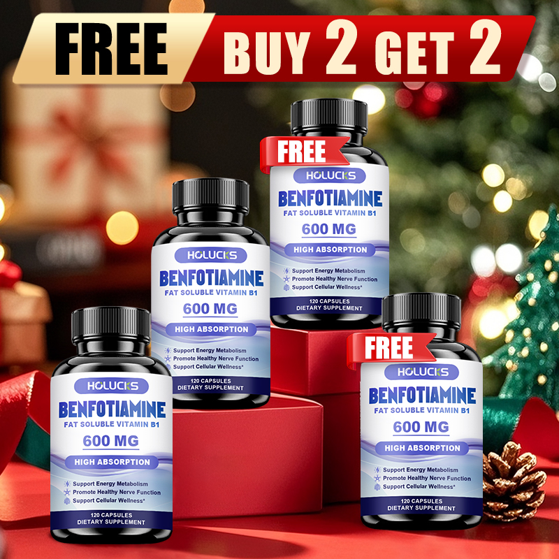 Health Wellness Vitamins - Benfotiamine Capsules with Fat-Soluble Vitamin B1,