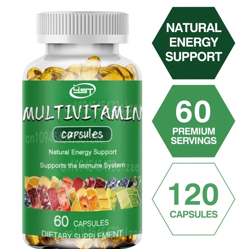 Health Wellness Vitamins - Multivitamin Capsules - Improves Overall Well-being,