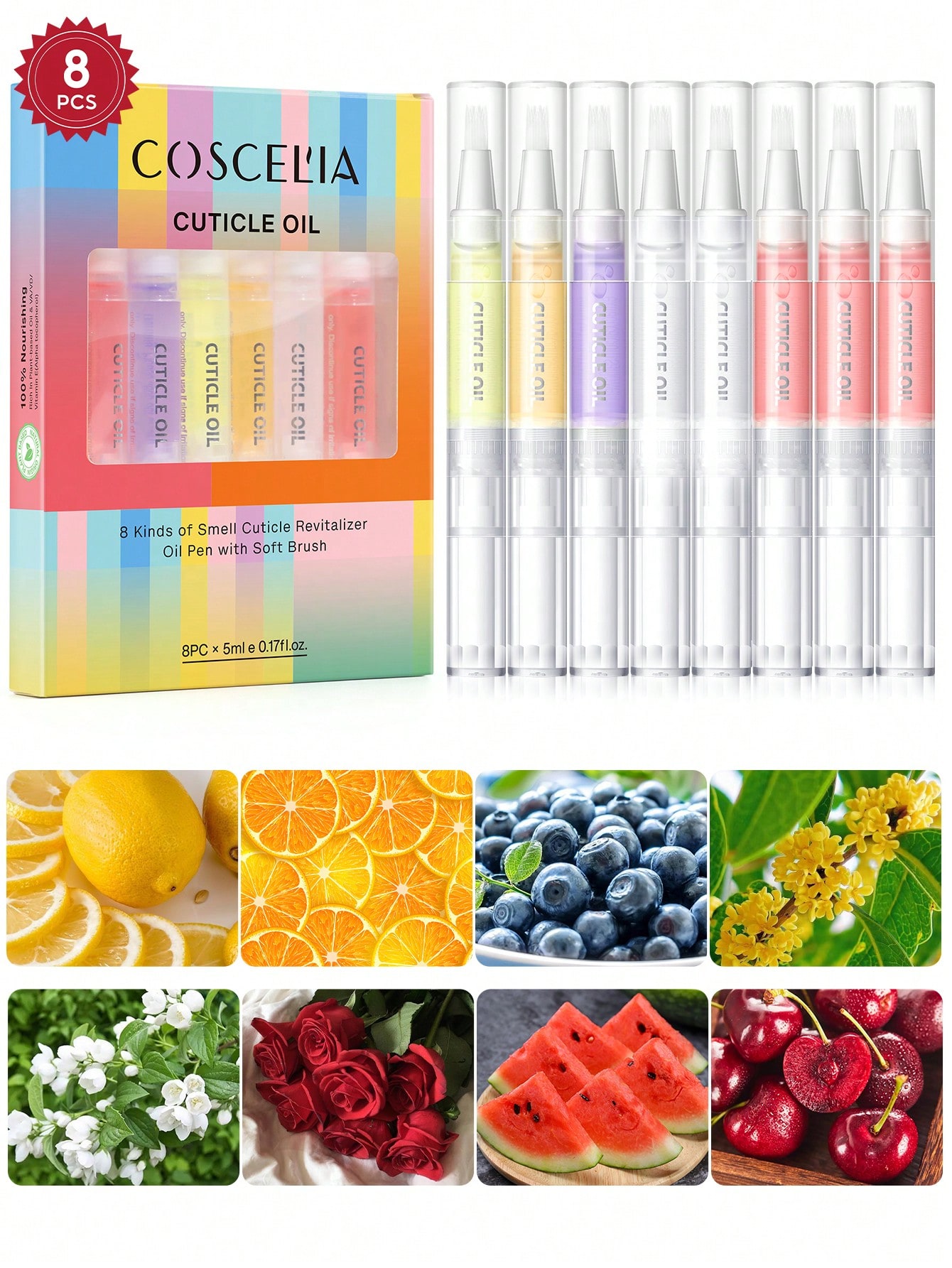 Health & Wellness Là Gì - coscelia 1/4/5/8/16PCS 5ML Nail Cuticle Oil