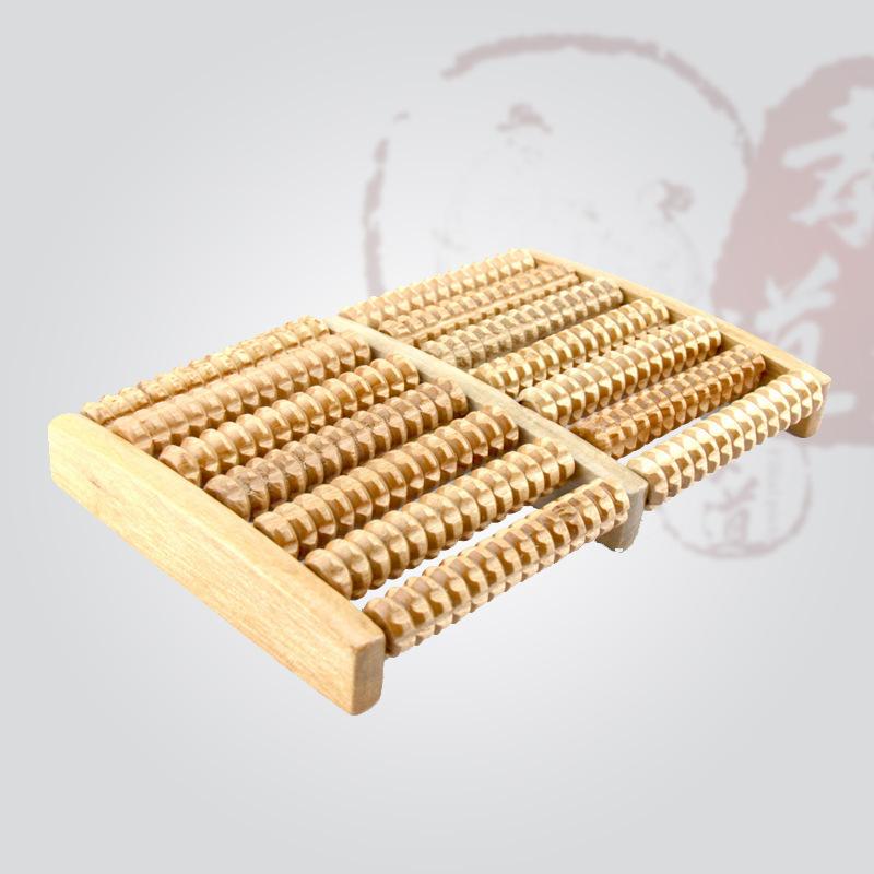 Reflexology Foot Roller - 1PC Wooden Foot Massage Roller, Reflexology