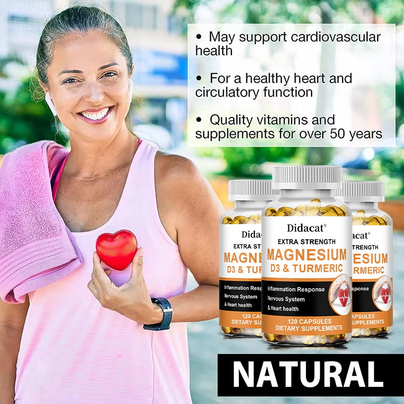 Magnesium & Vitamin D3 with Tu - Health Wellness Vitamins recensione e prezzo