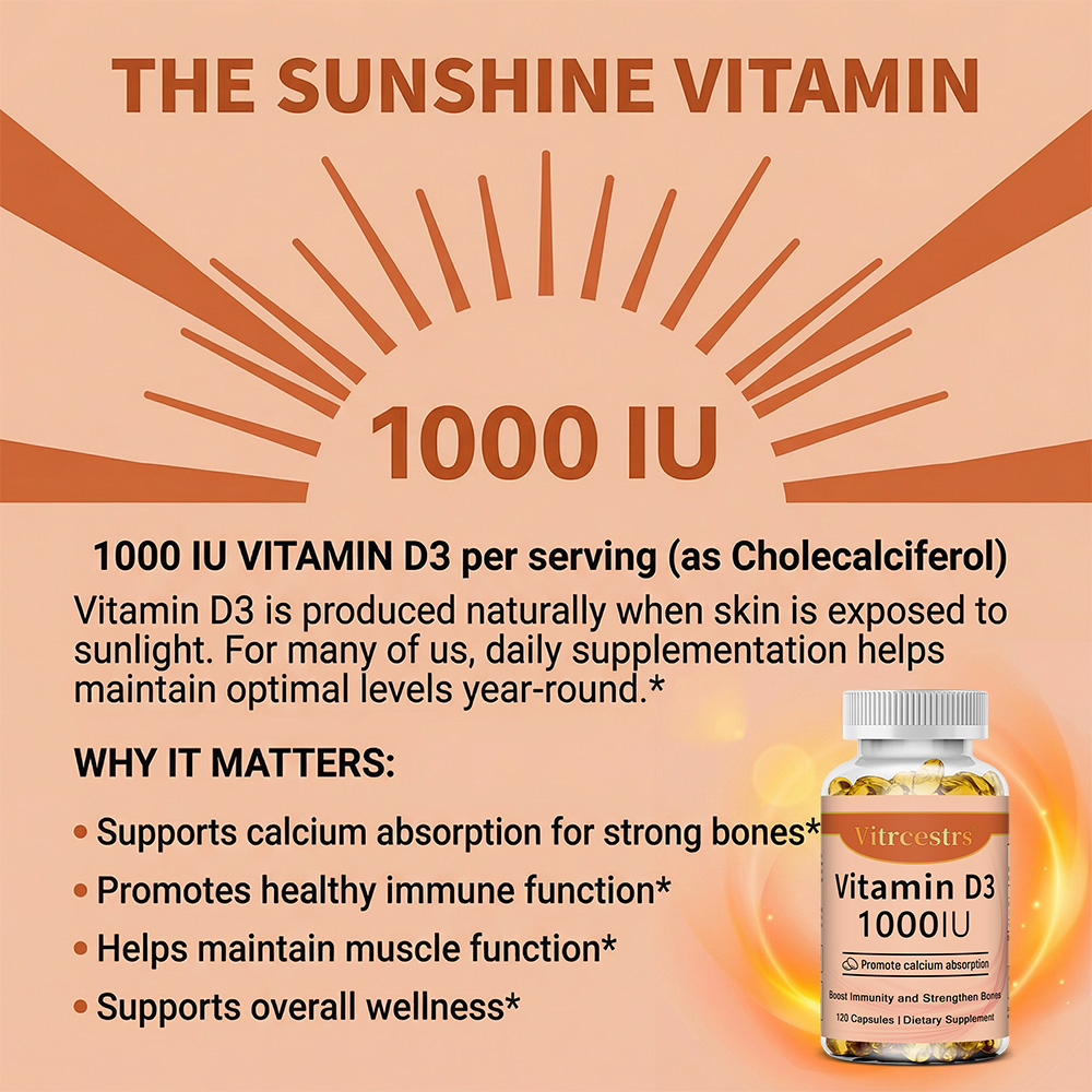 Vitamin D3 1000 IU Capsules, S - Health Wellness Day recensione e prezzo