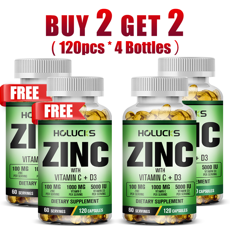 HOLUCKS Premium Zinc Vitamin C - Health Wellness Vitamins recensione e prezzo