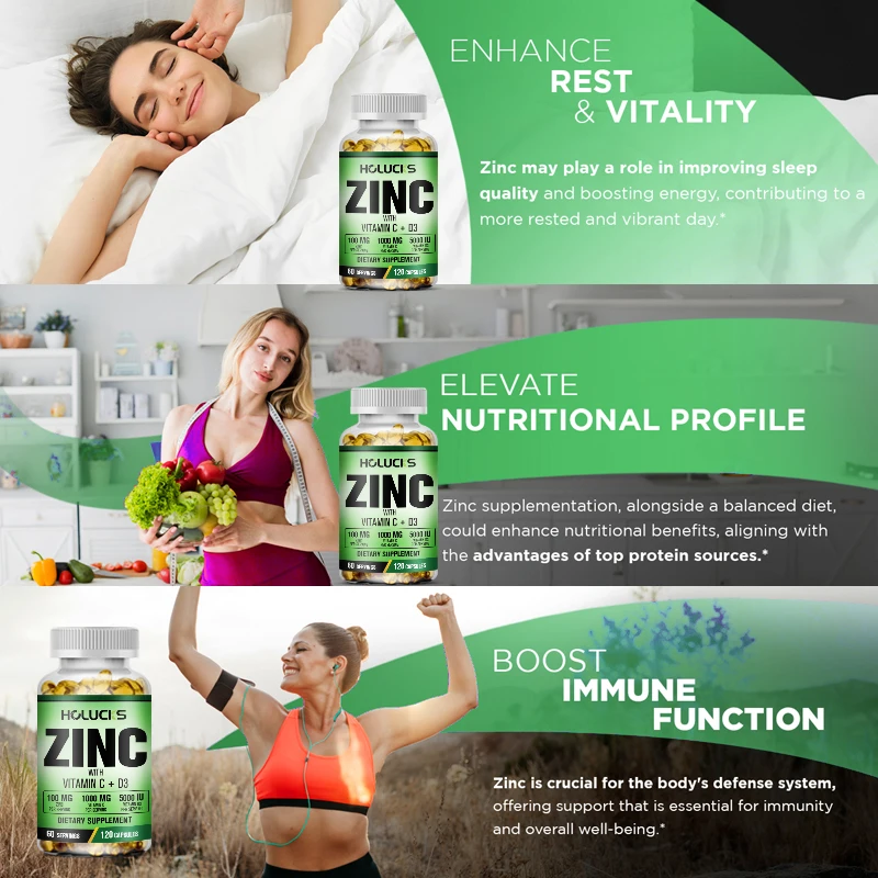 HOLUCKS Premium Zinc Vitamin C - Health Wellness Vitamins recensione e prezzo