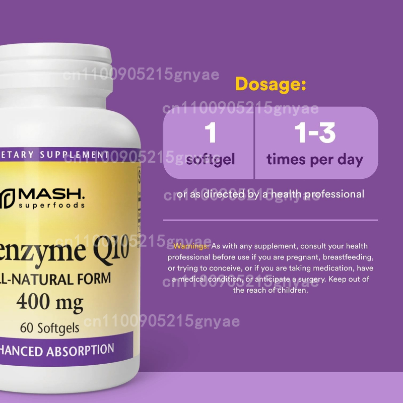 120PCS Coenzyme Q10 Capsules P - Health Wellness Vitamins recensione e prezzo