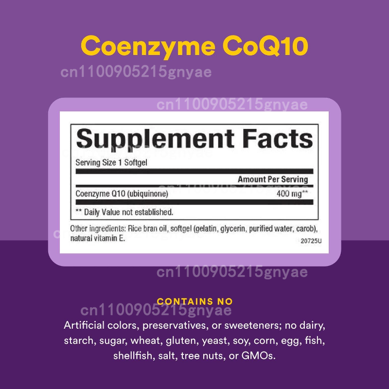 120PCS Coenzyme Q10 Capsules P - Health Wellness Vitamins recensione e prezzo