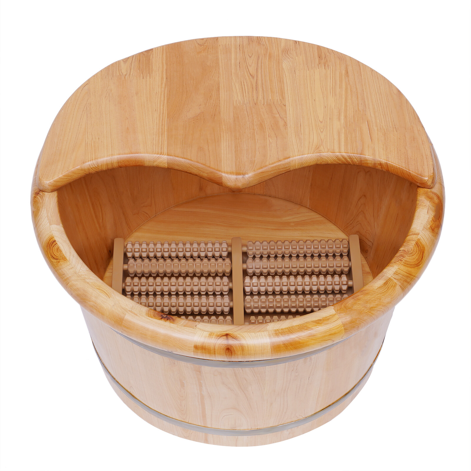 Cedar Wood Foot Bath Tub Leak- - Reflexology Foot Roller recensione e prezzo