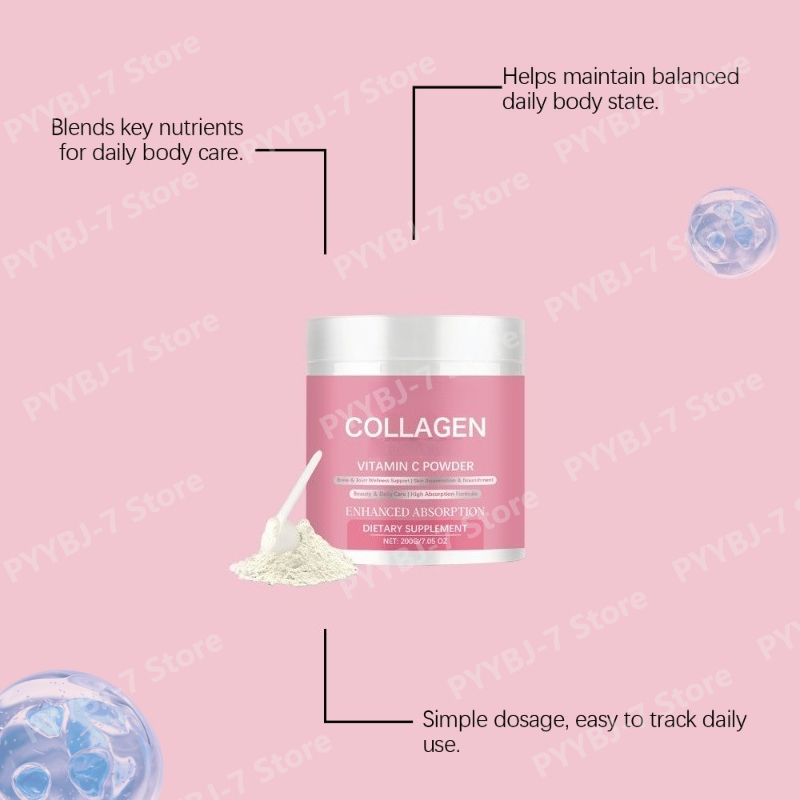 Collagen Powder with Vitamin C - Health Wellness Vitamins recensione e prezzo